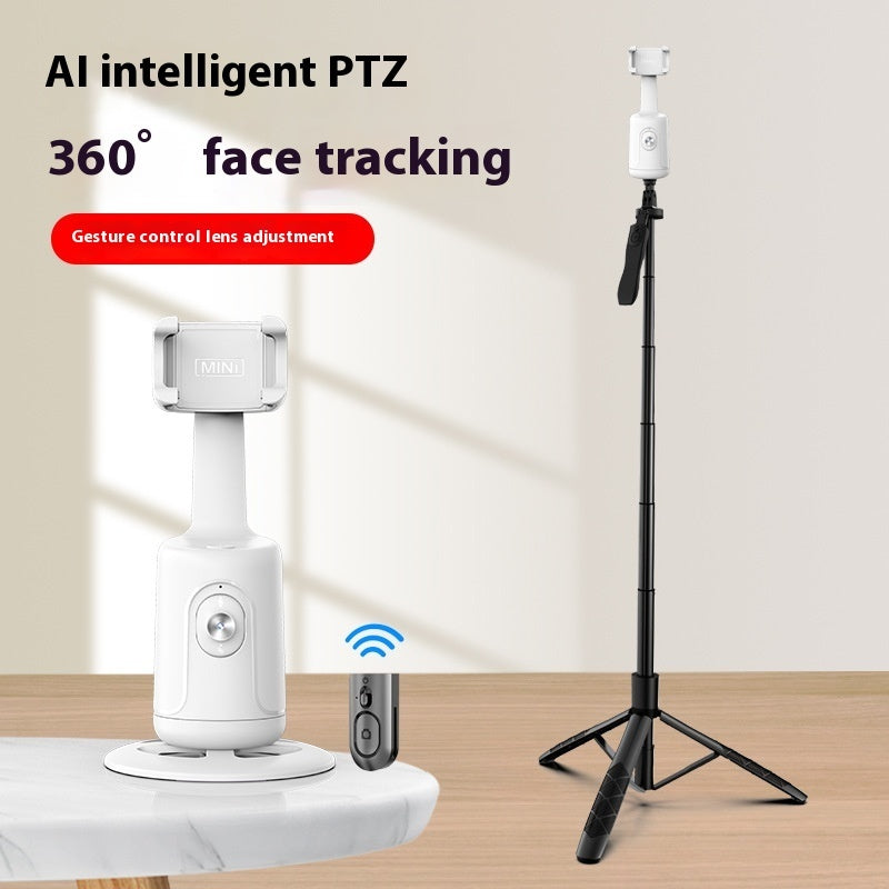Cardán con seguimiento facial automático de 360 grados, estabilizador inteligente con IA, soporte para teléfono inteligente, video, vlogs, trípode en vivo