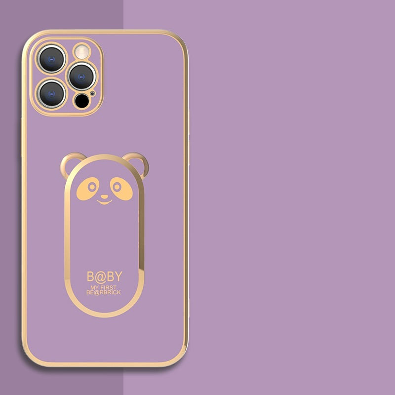 Funda para teléfono con anillo magnético de Panda