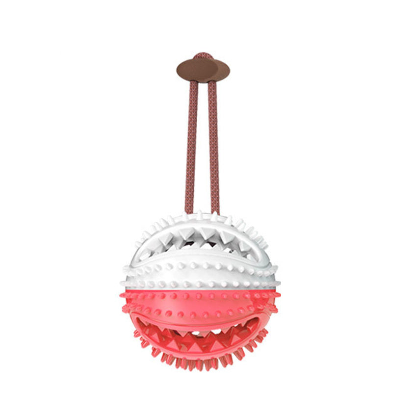 Juguetes para perros con ventosa de silicona, pelota interactiva para tirar, juguete para masticar, morder, limpiar los dientes, cepillo de dientes, alimentación, suministros para mascotas