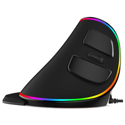Mouse ergonómico vertical con cable RGB