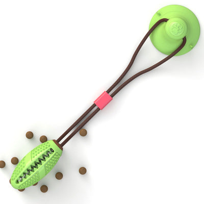 Juguetes para perros con ventosa de silicona, pelota interactiva para tirar, juguete para masticar, morder, limpiar los dientes, cepillo de dientes, alimentación, suministros para mascotas