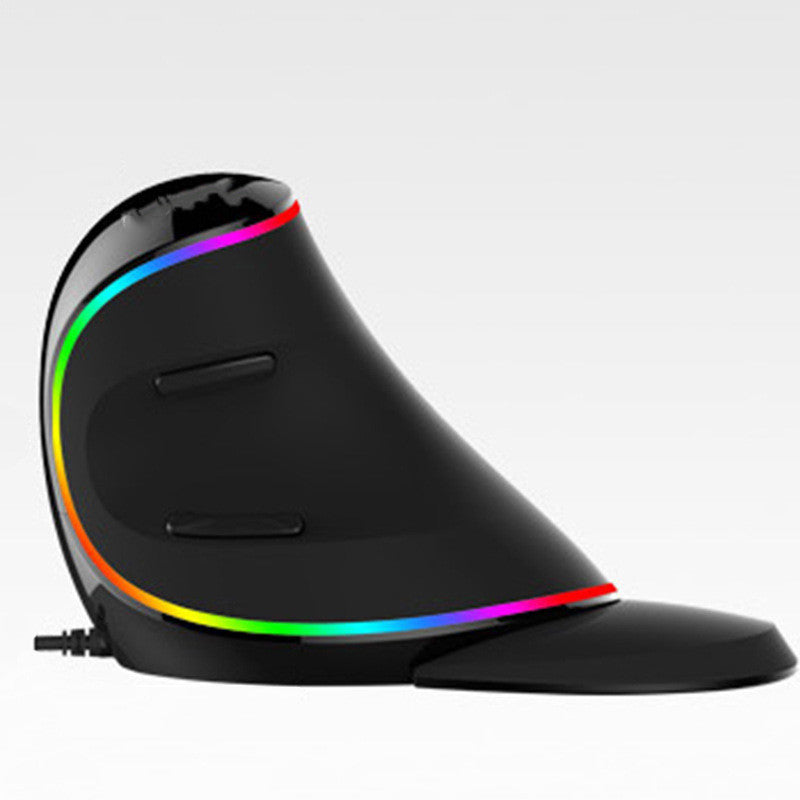 Mouse ergonómico vertical con cable RGB