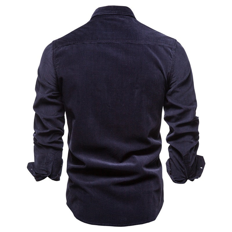 Camisas para hombres, camisas universitarias, camisetas de manga larga azules