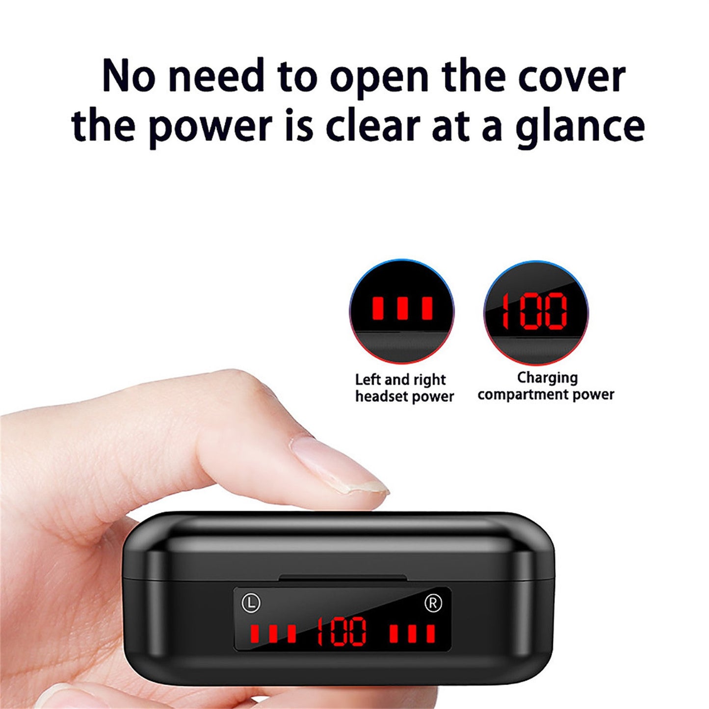 Auriculares inalámbricos Bluetooth táctiles mini binaurales transfronterizos TWS batería pantalla 5.0