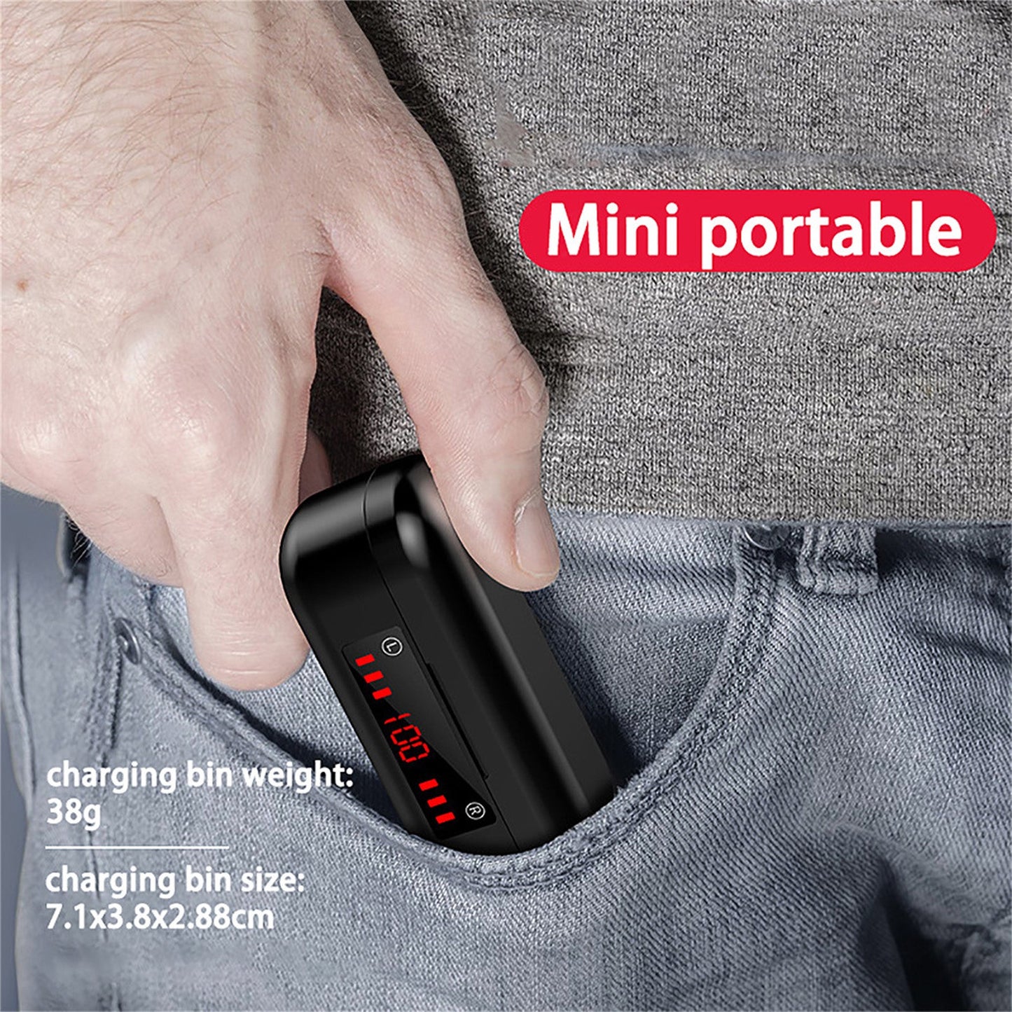 Auriculares inalámbricos Bluetooth táctiles mini binaurales transfronterizos TWS batería pantalla 5.0