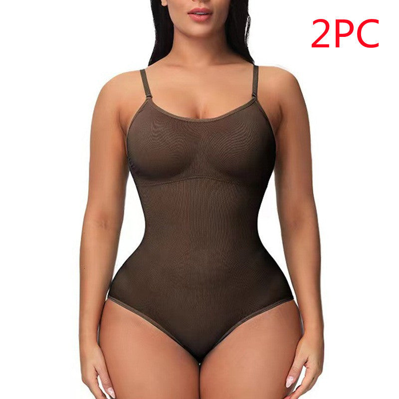 Mono de tirantes para mujer, estilo informal, sin costuras, ajustado, moldeador de cuerpo
