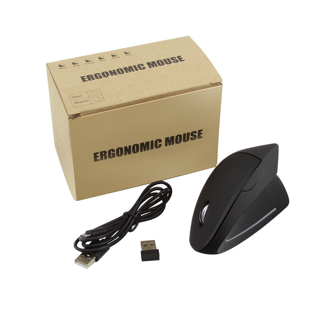 Mouse óptico de mano con accesorios para computadora con cable vertical