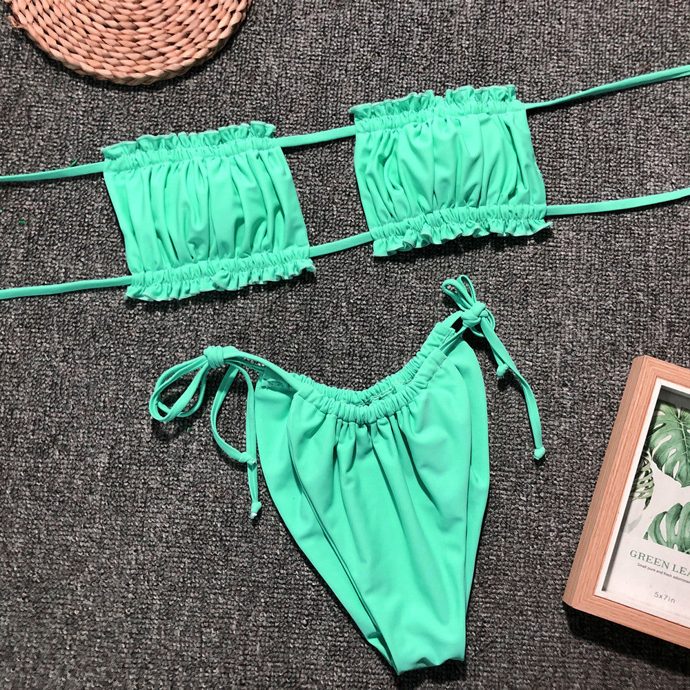 Conjunto de bikini bandeau