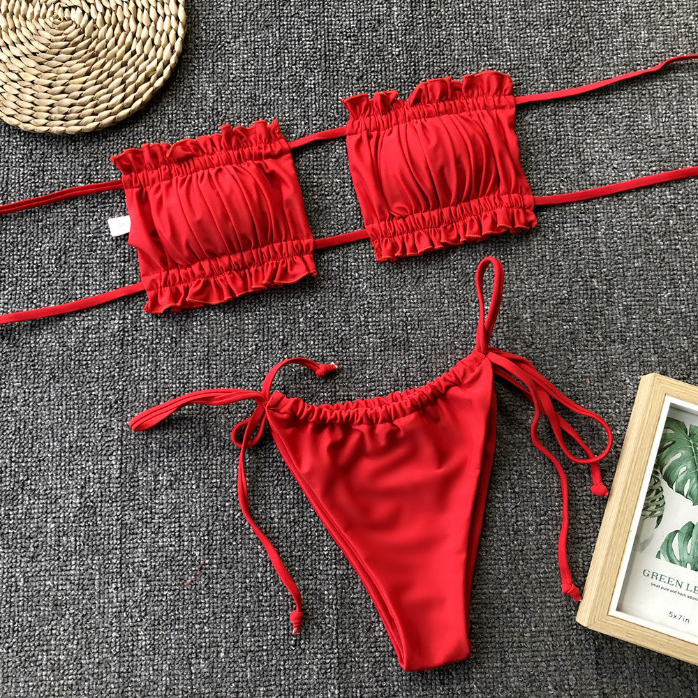 Conjunto de bikini bandeau