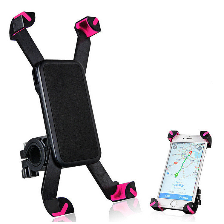 Soporte para teléfono móvil de bicicleta de nailon resistente.