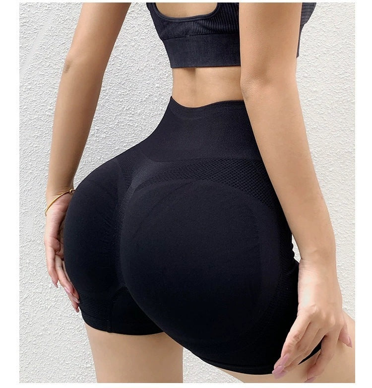 Pantalones cortos de yoga para fitness, leggings sin costuras para levantamiento de glĂșteos para mujer, gimnasio