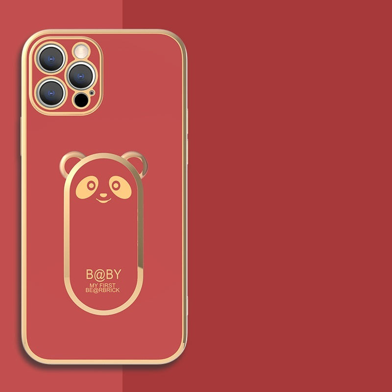Funda para teléfono con anillo magnético de Panda