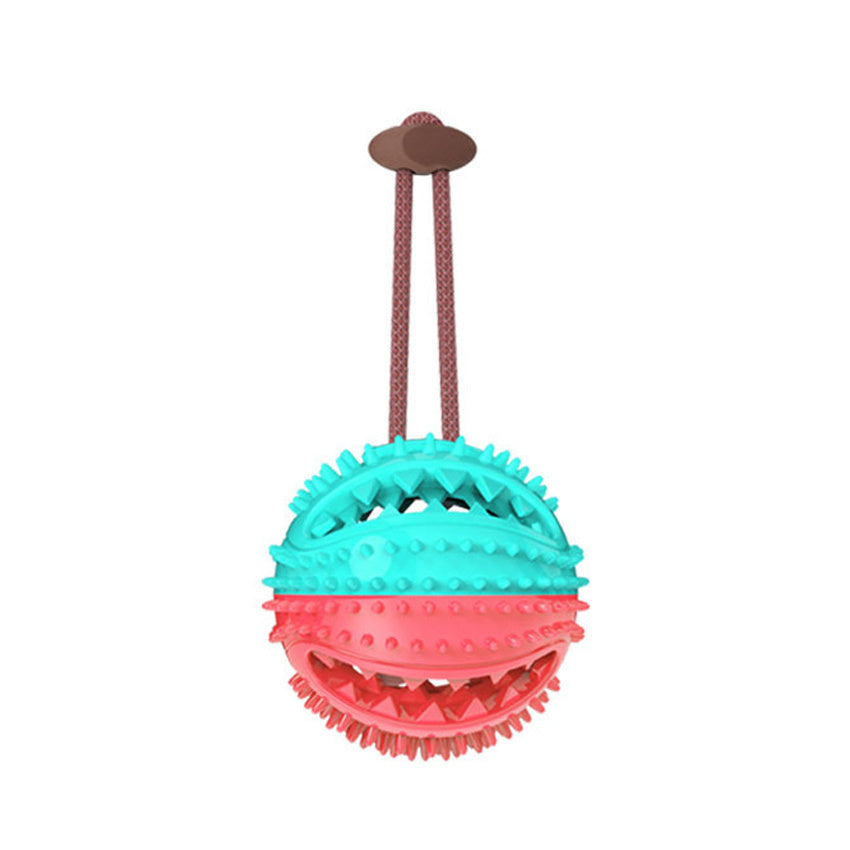 Juguetes para perros con ventosa de silicona, pelota interactiva para tirar, juguete para masticar, morder, limpiar los dientes, cepillo de dientes, alimentación, suministros para mascotas