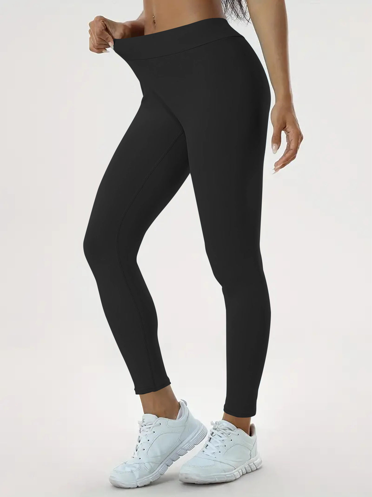 Pantalones para mujer, cintura alta, elásticos, ajustados y con realce para fitness