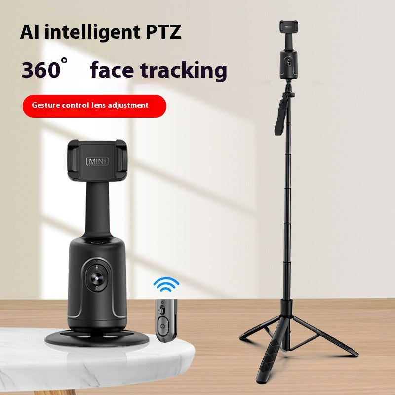 Cardán con seguimiento facial automático de 360 grados, estabilizador inteligente con IA, soporte para teléfono inteligente, video, vlogs, trípode en vivo