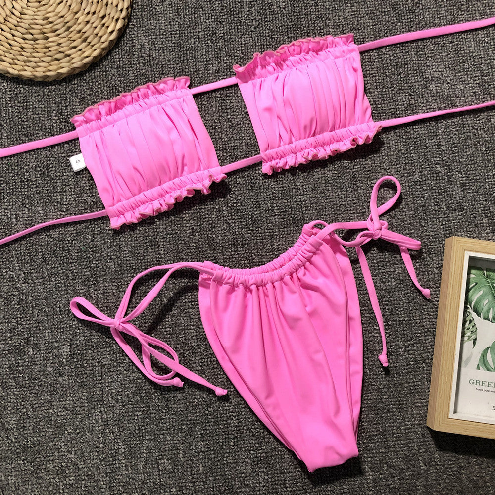 Conjunto de bikini bandeau