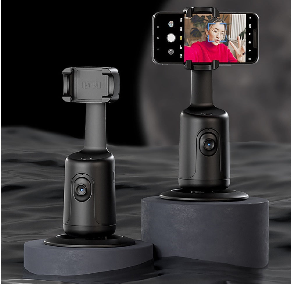 Cardán con seguimiento facial automático de 360 grados, estabilizador inteligente con IA, soporte para teléfono inteligente, video, vlogs, trípode en vivo