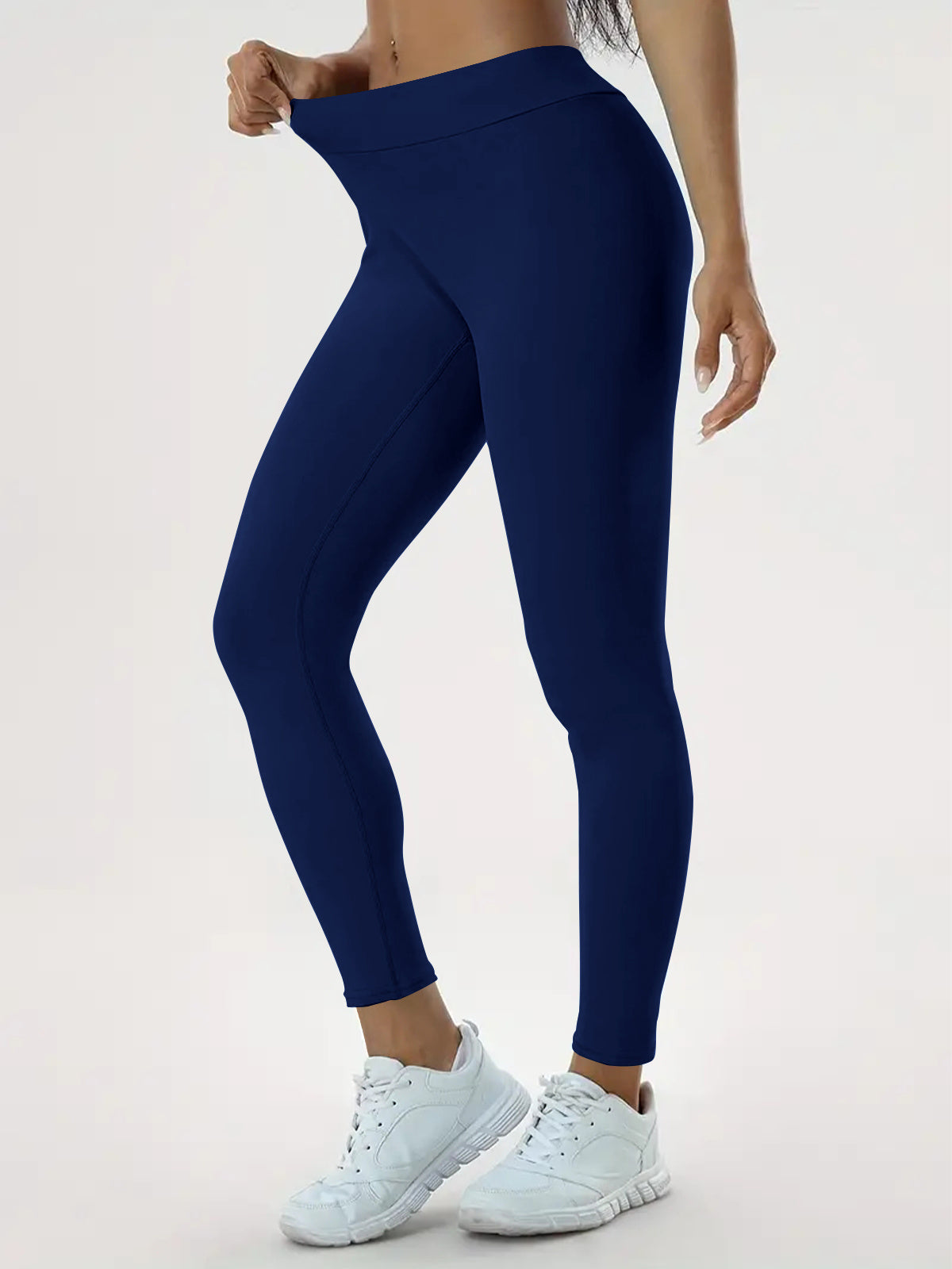 Pantalones para mujer, cintura alta, elásticos, ajustados y con realce para fitness