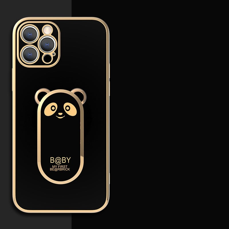 Funda para teléfono con anillo magnético de Panda