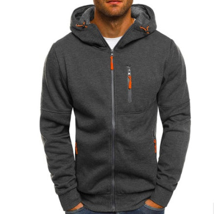 Chaqueta de algodón con capucha para hombre