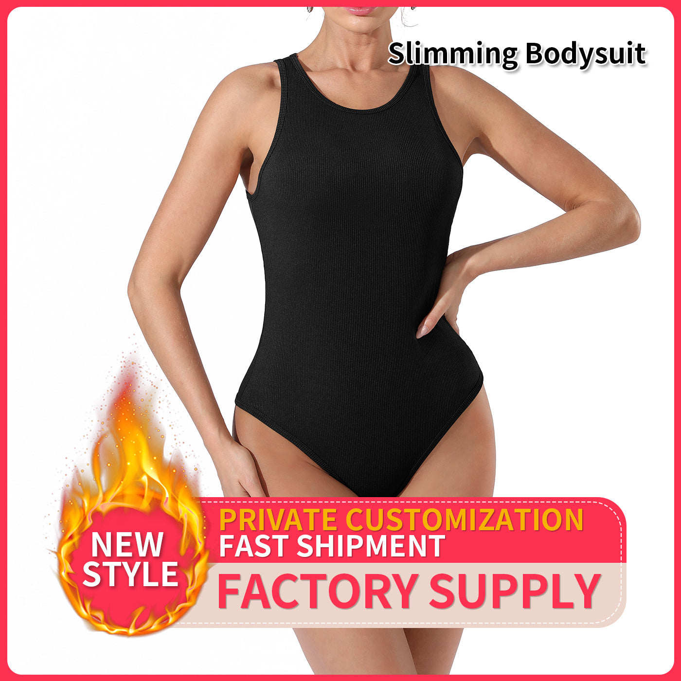 Body sencillo de color liso para mujer