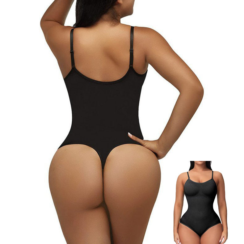 Mono de tirantes para mujer, estilo informal, sin costuras, ajustado, moldeador de cuerpo