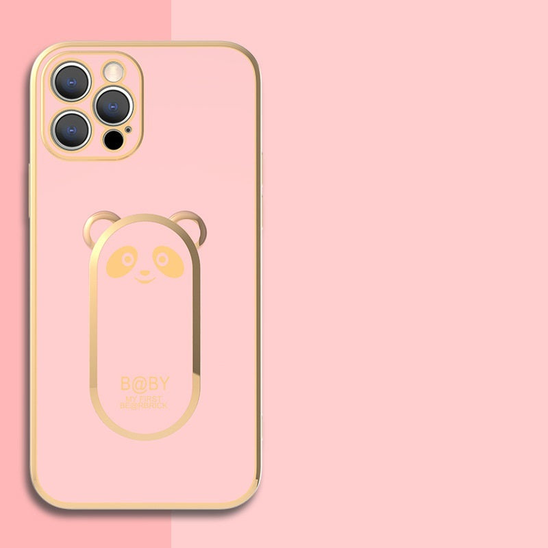 Funda para teléfono con anillo magnético de Panda