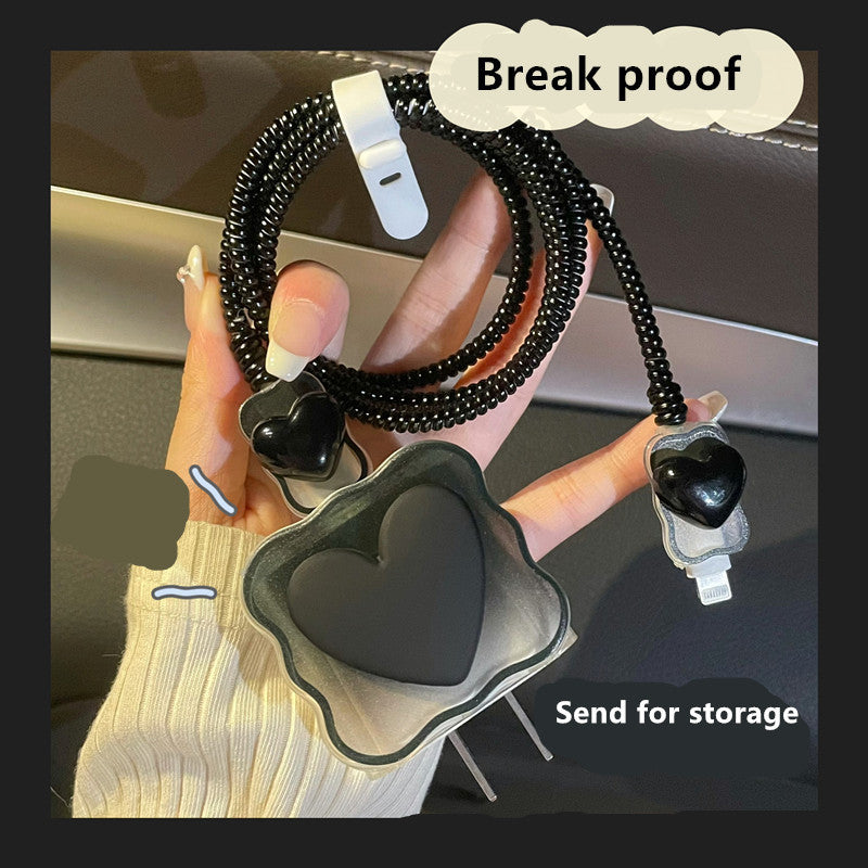 Estuche protector de moda para cable de datos personales