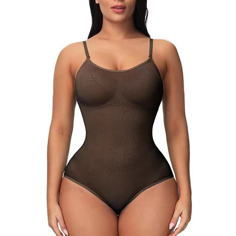 Mono de tirantes para mujer, estilo informal, sin costuras, ajustado, moldeador de cuerpo