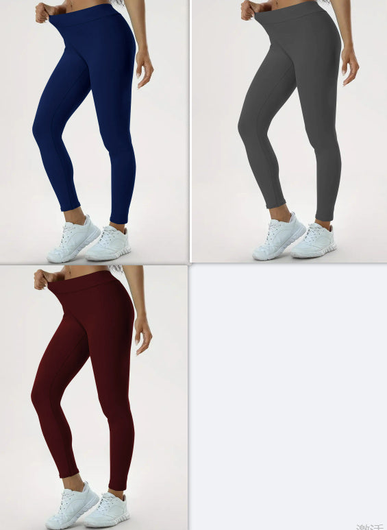Pantalones para mujer, cintura alta, elásticos, ajustados y con realce para fitness