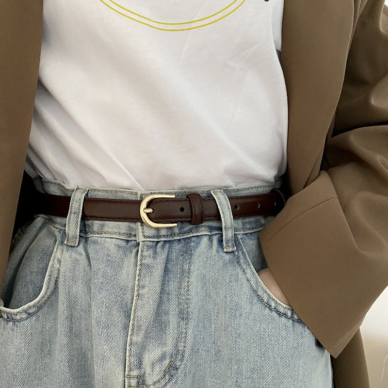 Faja de cuero suave súper fácil de combinar, simple y avanzado