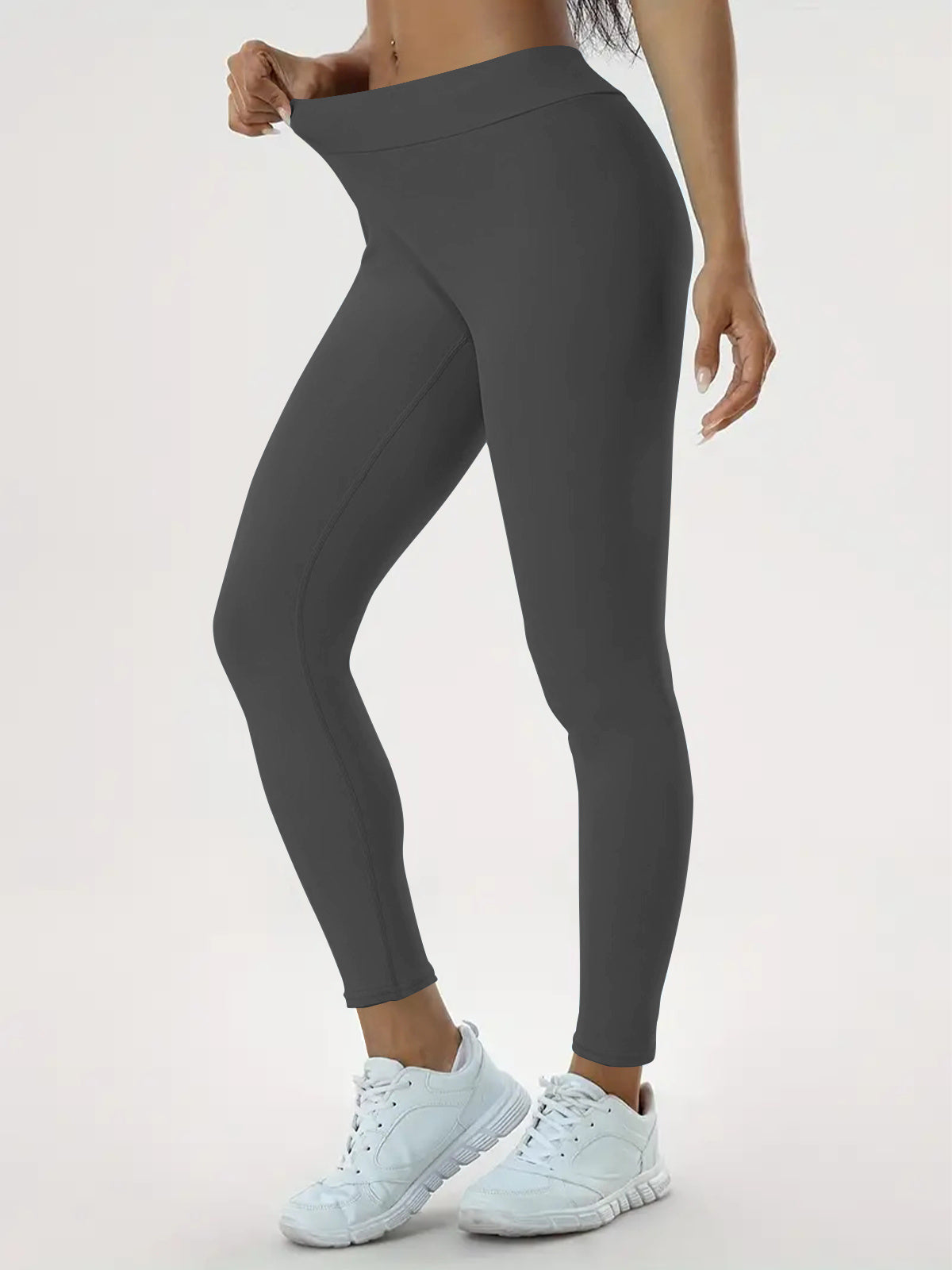 Pantalones para mujer, cintura alta, elásticos, ajustados y con realce para fitness