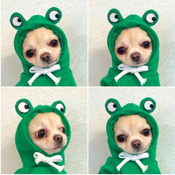 Ropa bonita con diseño de frutas para perros pequeños, sudaderas con capucha, ropa de invierno cálida de forro polar para mascotas, disfraz para cachorros y gatos, abrigo para chihuahua francés.