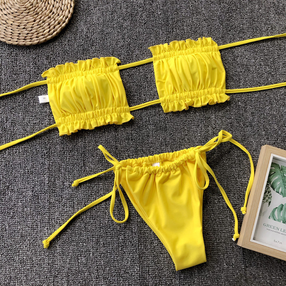 Conjunto de bikini bandeau