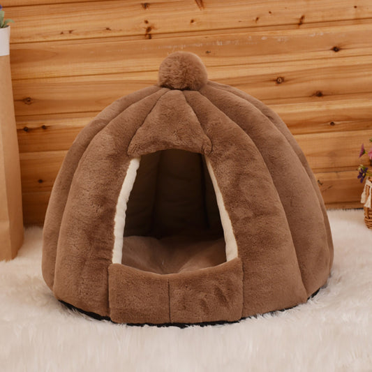 Arena para gatos en forma de bolsa de calabaza