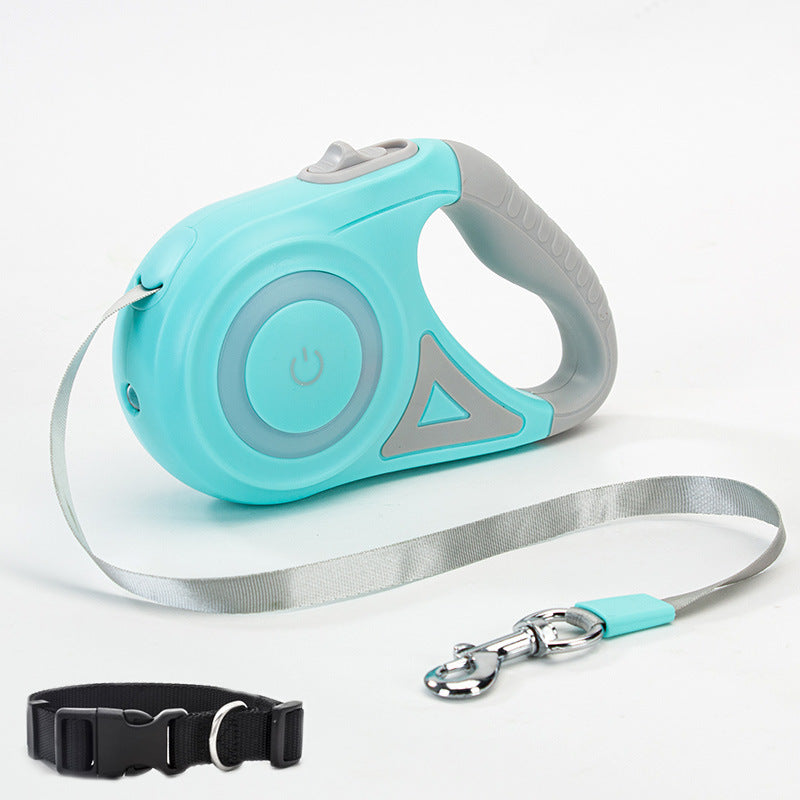Correa retráctil para perros y collar, con reflector, automática, para perros y gatos, para perros pequeños y medianos. Producto para mascotas.