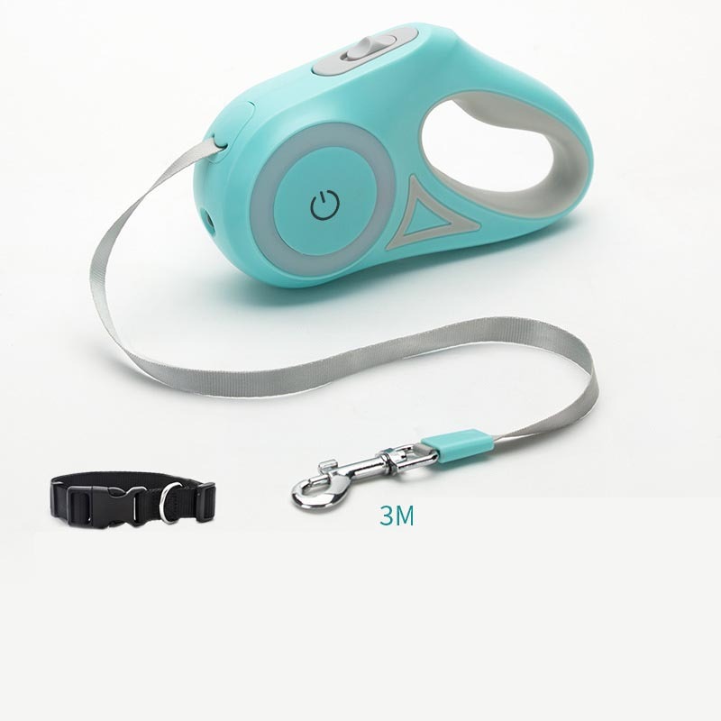Correa retráctil para perros y collar, con reflector, automática, para perros y gatos, para perros pequeños y medianos. Producto para mascotas.