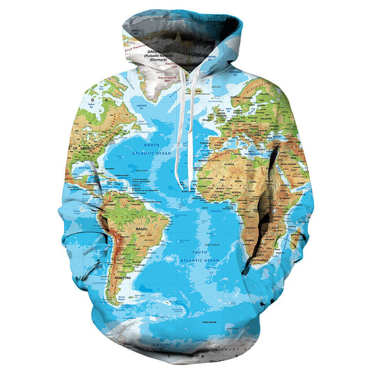 Sudadera con capucha y bolsillo de parche de tela saludable