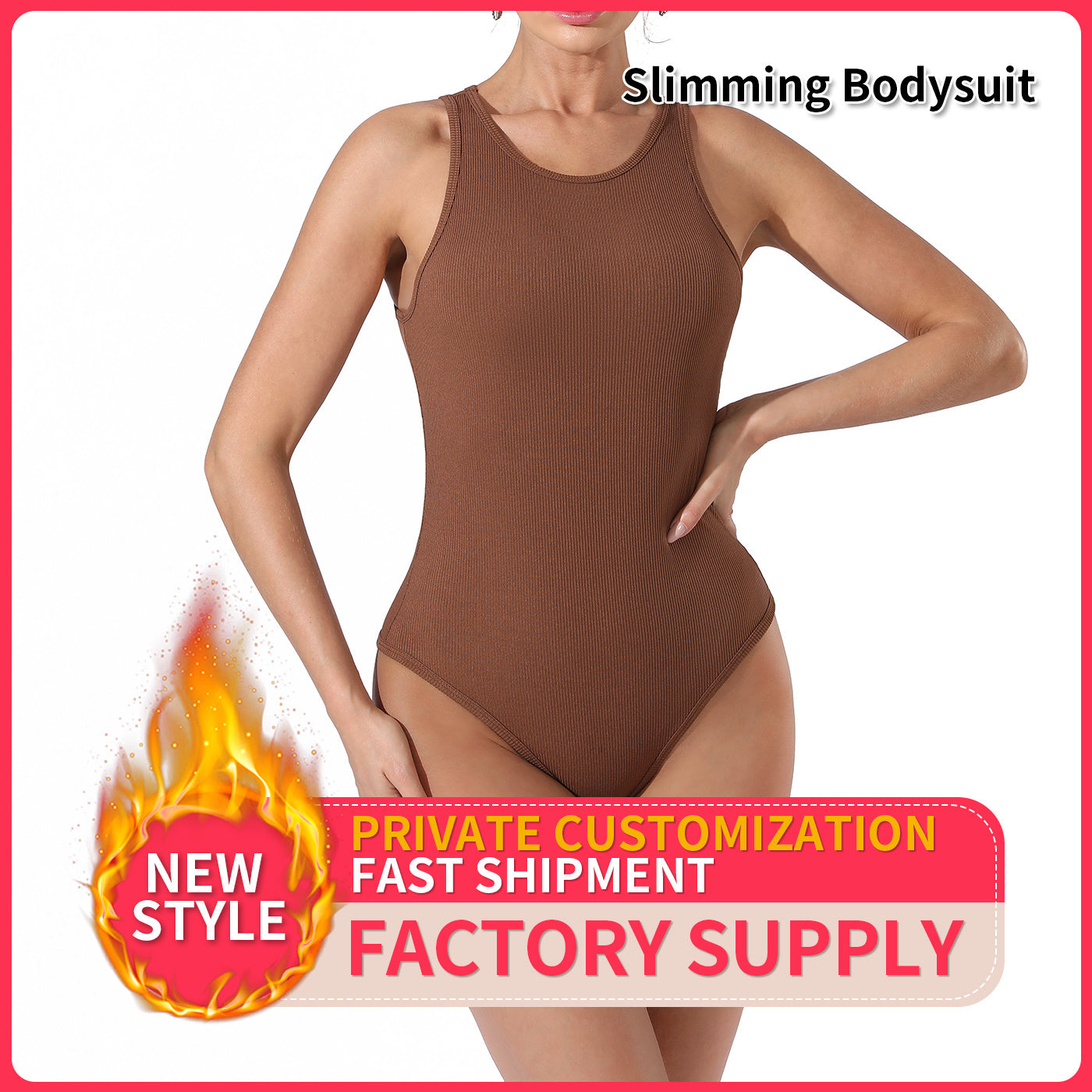 Body sencillo de color liso para mujer