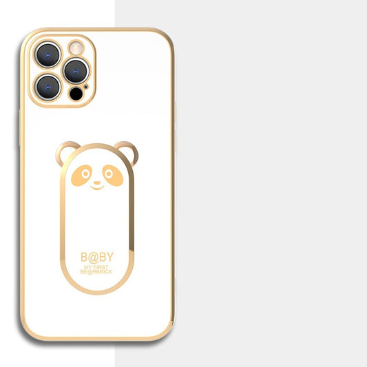 Funda para teléfono con anillo magnético de Panda