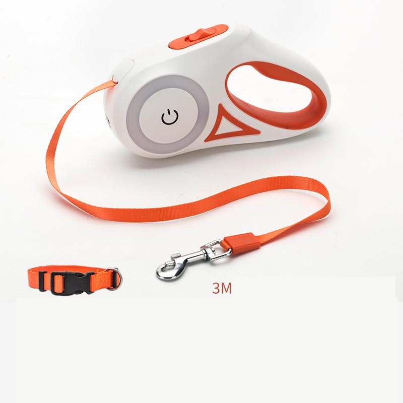 Correa retráctil para perros y collar, con reflector, automática, para perros y gatos, para perros pequeños y medianos. Producto para mascotas.