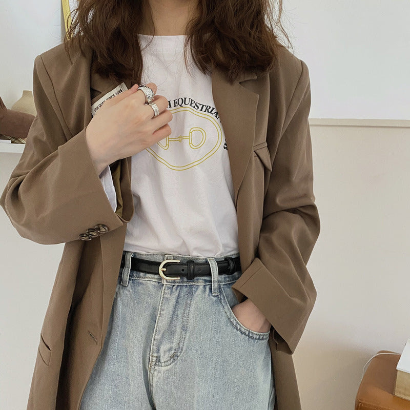 Faja de cuero suave súper fácil de combinar, simple y avanzado