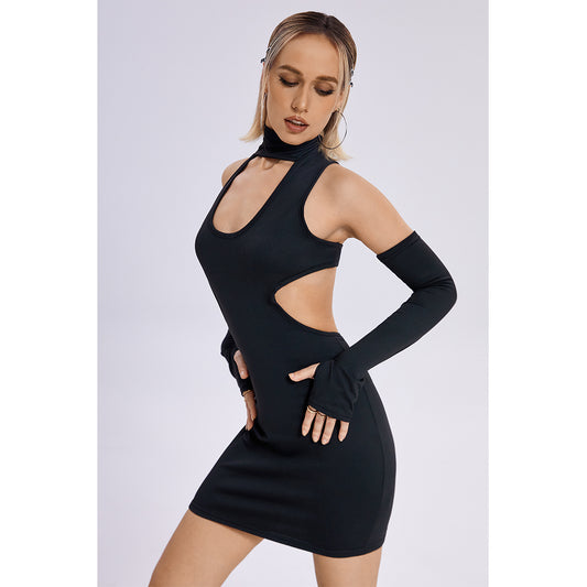 Vestido mini ajustado sin mangas de verano para mujer