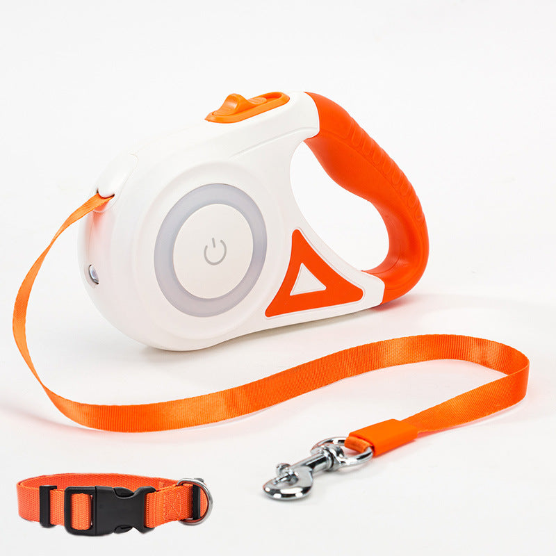Correa retráctil para perros y collar, con reflector, automática, para perros y gatos, para perros pequeños y medianos. Producto para mascotas.